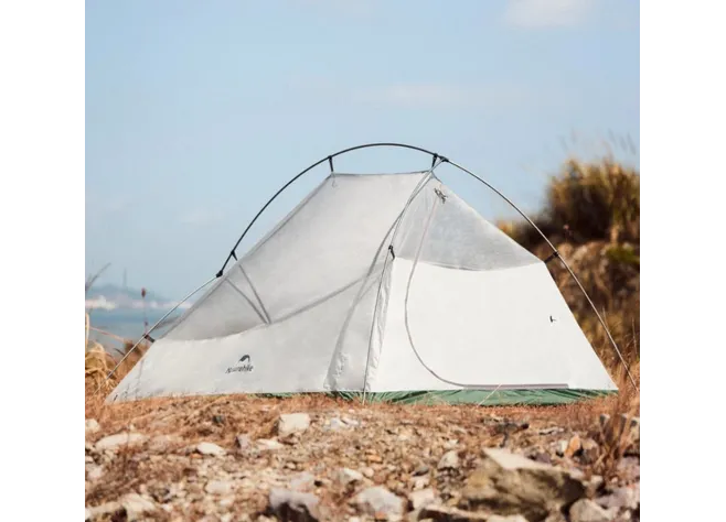 Палатка сверхлегкая одноместная Naturehike Cloud Up Base 1 CNK2450WS032, зеленая Фото 2